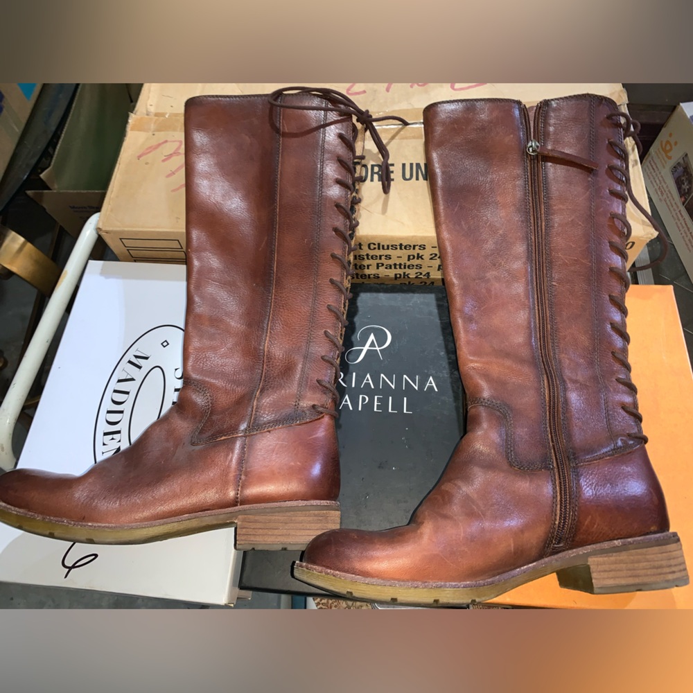 Sofft Brown Lace Up Boots Classic Style